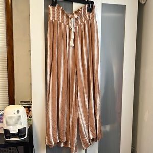 Free people striped wide legged pant